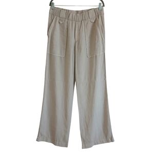 cloth & stone Wide Leg Utility Pants in Light Taupe